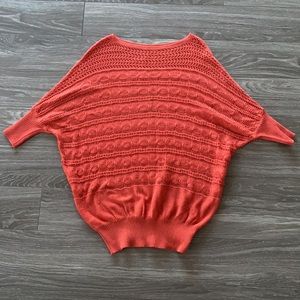 Coral oversized knit tunic (never worn)